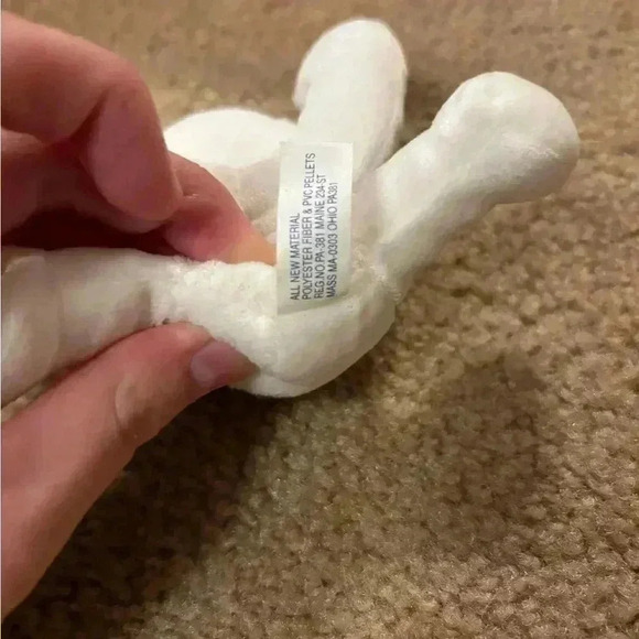 Beanie Baby Dandee Halloween Boo Wide Eyes Ghost crab - Picture 7 of 7